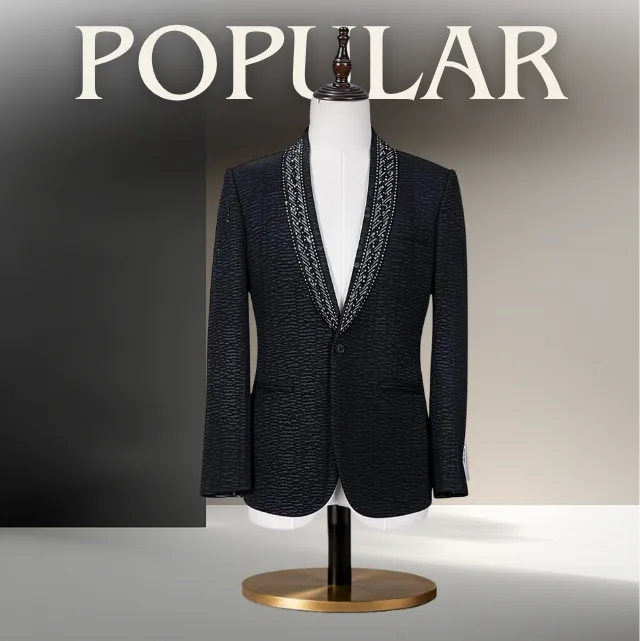 Silver collection ivory linen blazer
